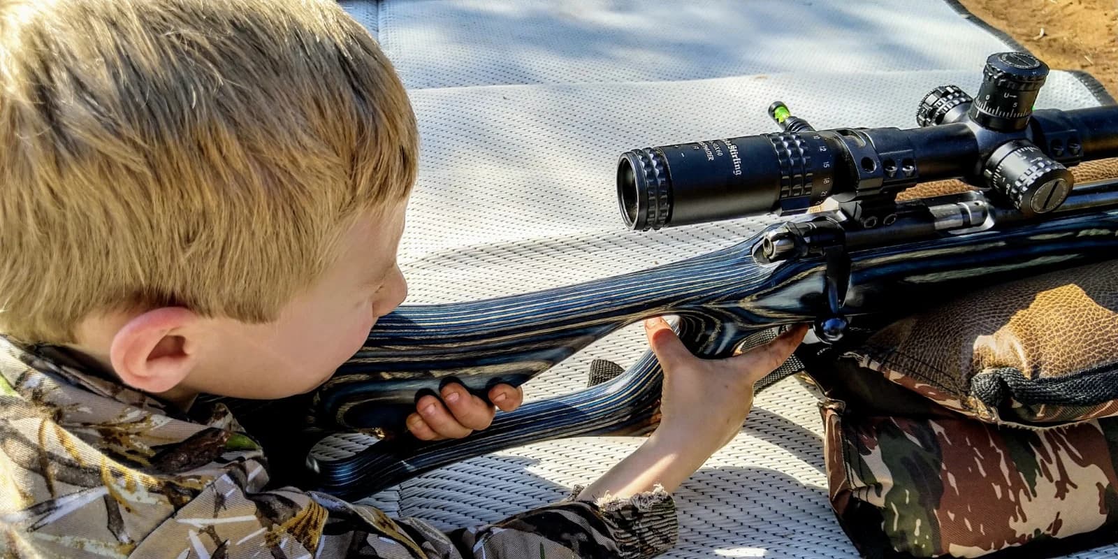 Benchrest Rifle Zeroing at Camp Range
