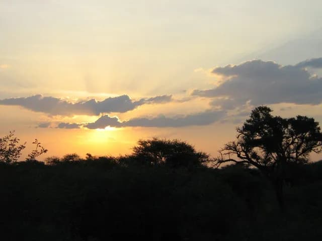African Sunrise Over the Waterberg Mountains