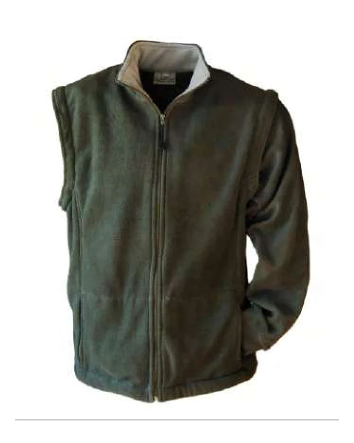 Ladies Polar Fleece Top with Zip-Off Sleeves & Pockets