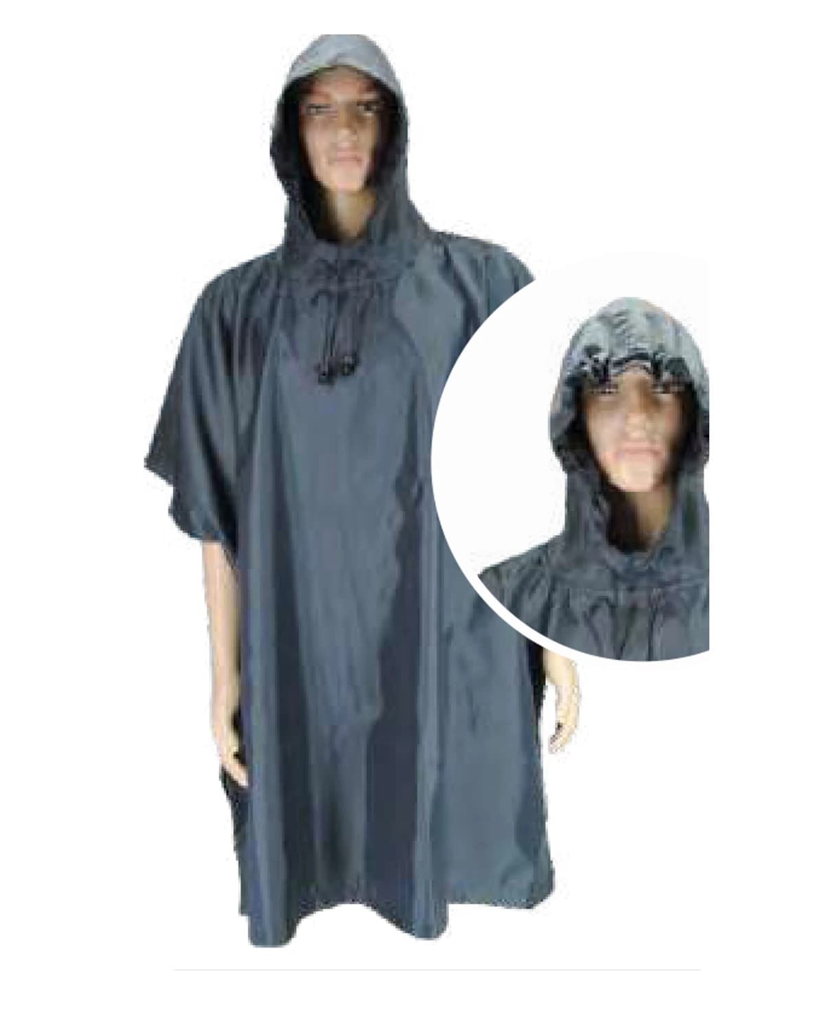 Safari Poncho - Closed Neck Unlined (Knee Length 97cm)
