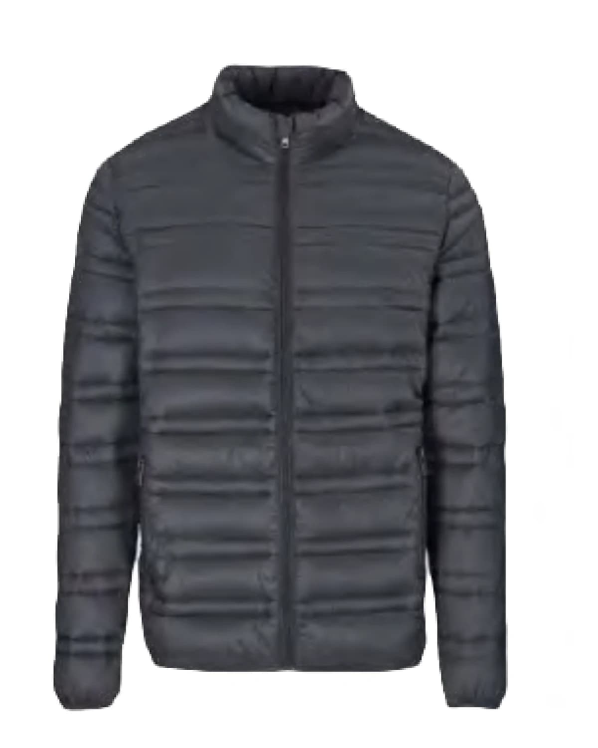 Men's Deluxe Puffer Jacket with Metal Zip & Pockets