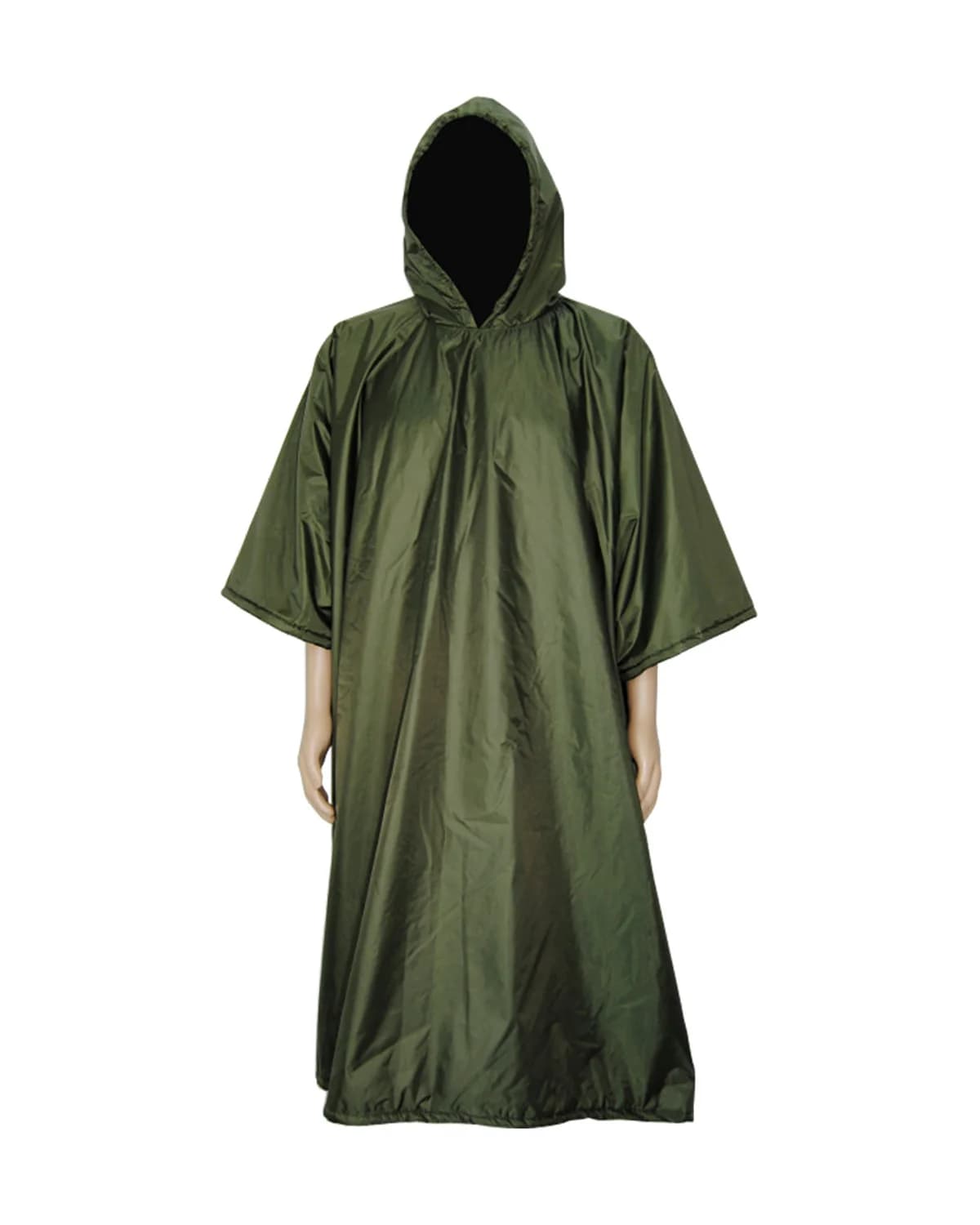 Waterproof Poncho:  Calf-Length (Fleece-Lined)