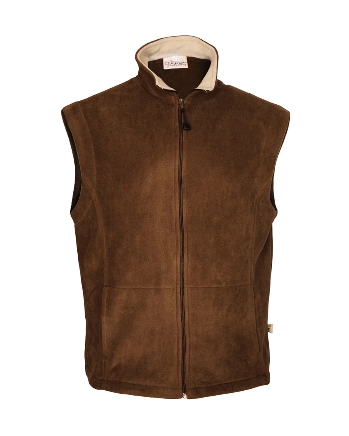 Unisex Polar Fleece Top With Pockets:  Sleeveless