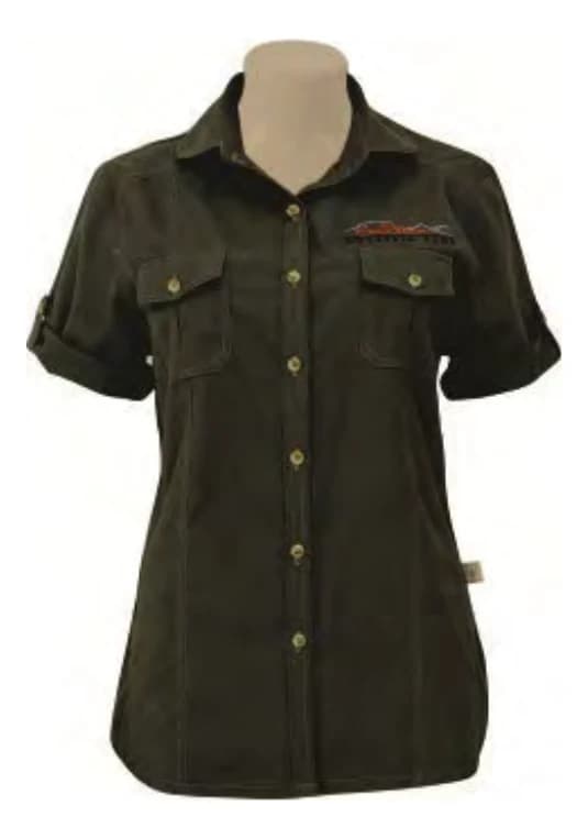 Ladies Cargo Mid-Rise Flat Front Shorts