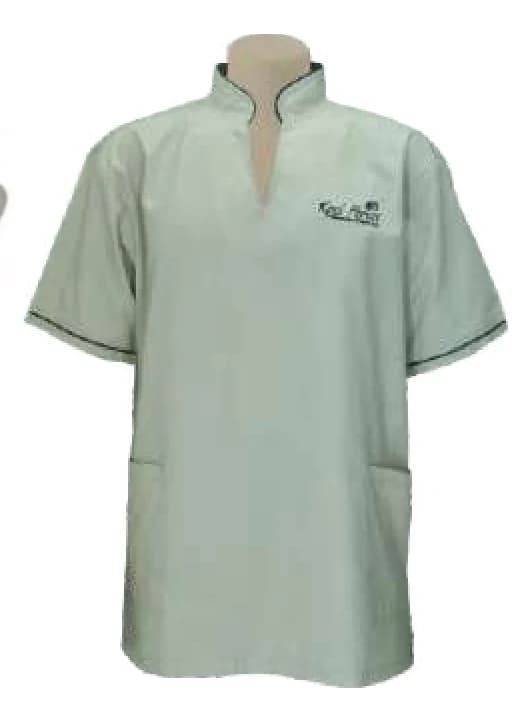 Unisex Housekeeping Tunic - Piping & Sleeve Trim SS