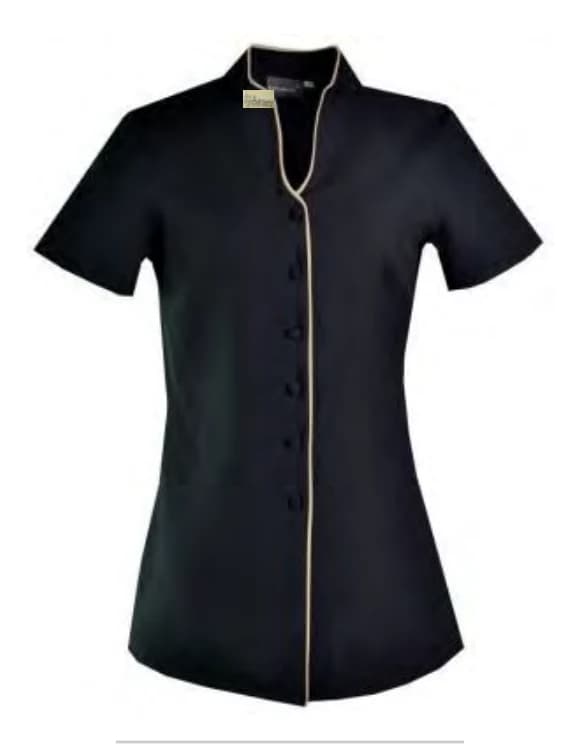 Spa Tabard - Longer Length with Side Button Closures & Double Front Pocket