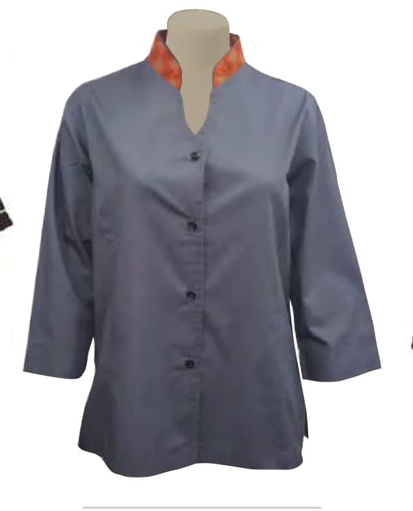 Ladies Feminine Cut 3/4 Sleeve Blouse