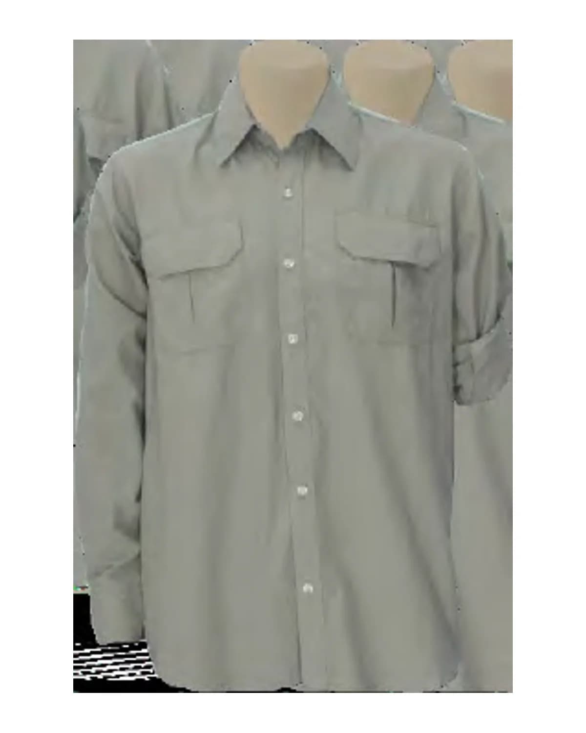 Men's Vented Bush Shirt - Long Sleeve